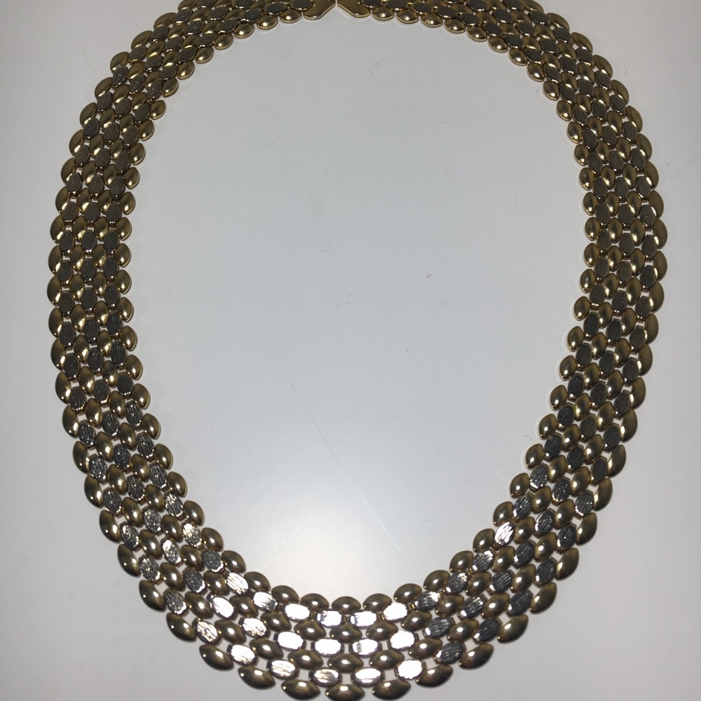 Gold and silver vintage necklace